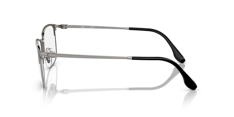 Ray - Ban Unisex RX6494 3135 Montature da vista Metallo Grigio Trasparente Pillow Normale miniatura 3