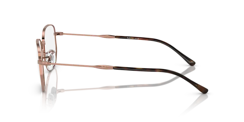 Ray - Ban Unisex RX6496 3094 Montature da vista Metallo Oro Trasparente Geometrica Normale miniatura 3