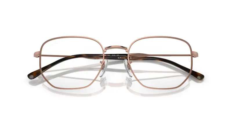 Unisex RX6496 3094 Montature da vista Metallo Oro Trasparente Geometrica Normale miniatura 2