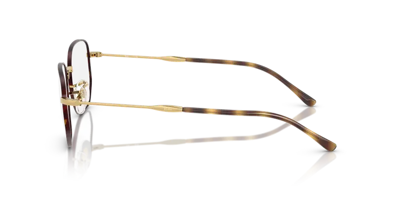 Ray - Ban Unisex RX6496 3177 Montature da vista Metallo Marrone Trasparente Geometrica Normale miniatura 3