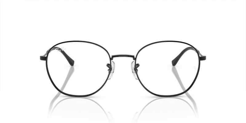 Ray - Ban Unisex RX6509 2509 Montature da vista Metallo Nero Trasparente Pantos Normale miniatura 2