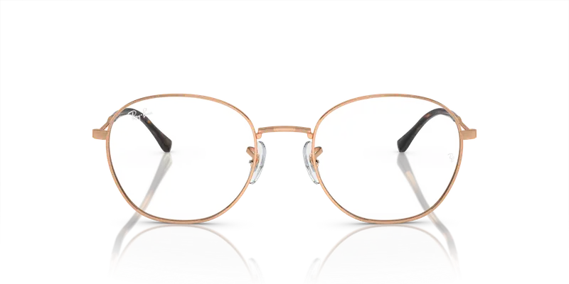 Ray - Ban Unisex RX6509 3094 Montature da vista Metallo Oro Trasparente Pantos Normale miniatura 2