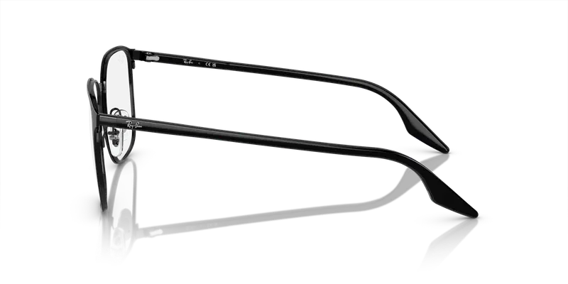 Ray - Ban Unisex RX6512 2509 Montature da vista Metallo Nero Trasparente Squadrata Normale miniatura 3