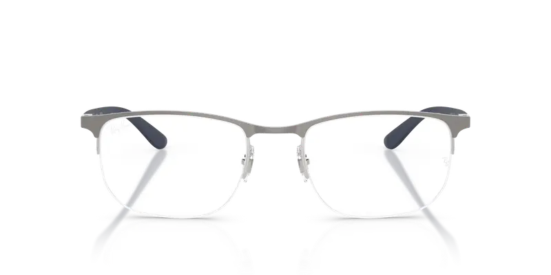 Ray - Ban Unisex RX6513 2620 Montature da vista Metallo Canna di fucile Trasparente Geometrica Normale miniatura 2