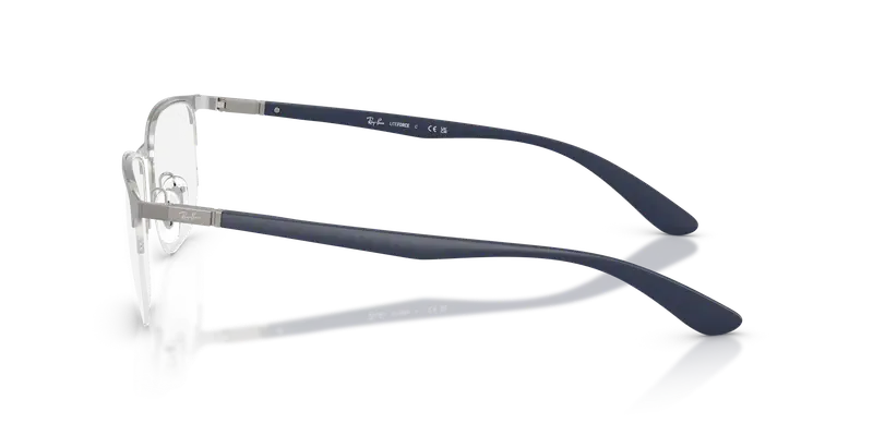 Ray - Ban Unisex RX6513 2620 Montature da vista Metallo Canna di fucile Trasparente Geometrica Normale miniatura 3