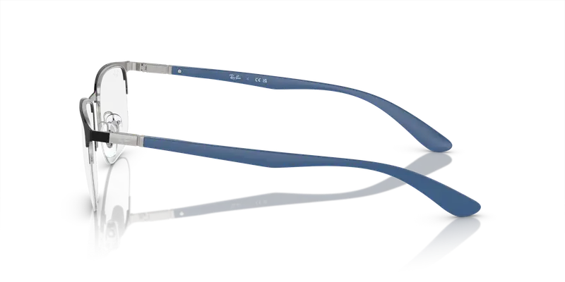 Ray - Ban Unisex RX6513 3161 Montature da vista Metallo Nero Trasparente Geometrica Normale miniatura 3