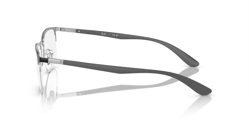 Ray - Ban Unisex RX6513 3163 Montature da vista Metallo Nero Trasparente Geometrica Normale miniatura 3