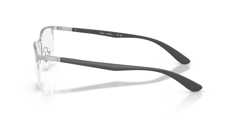 Ray - Ban Unisex RX6513 3198 Montature da vista Metallo Argento Trasparente Geometrica Normale miniatura 3