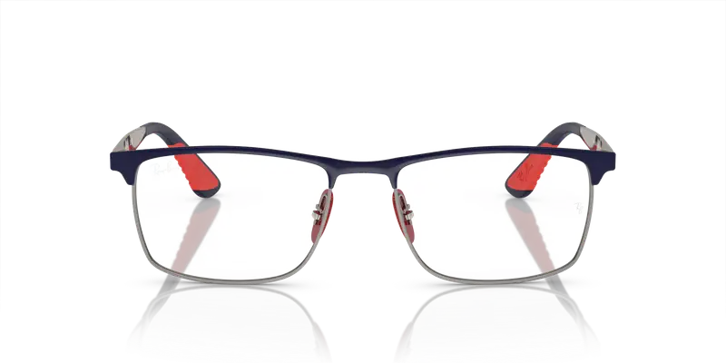 Ray - Ban Unisex RX6516M F086 Montature da vista Metallo Blu Trasparente Squadrata Normale miniatura 2