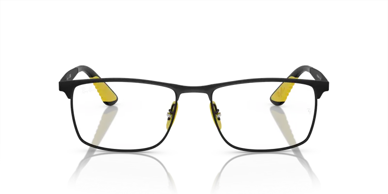 Ray - Ban Unisex RX6516M F091 Montature da vista Metallo Nero Trasparente Squadrata Normale miniatura 2