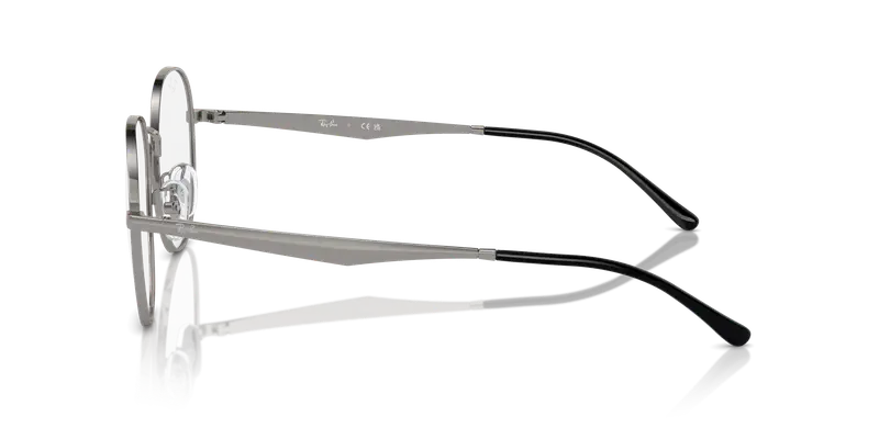 Ray - Ban Unisex RX6517D 2502 Montature da vista Metallo Grigio Trasparente Pantos Normale miniatura 3