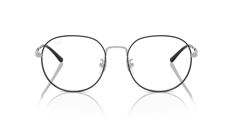 Ray - Ban Unisex RX6517D 2983 Montature da vista Metallo Nero Trasparente Pantos Normale miniatura 2