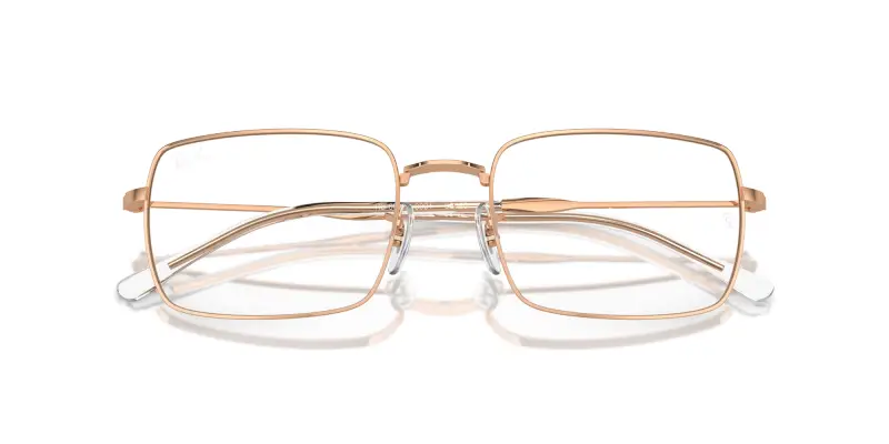 Unisex RX6520 3094 Montature da vista Metallo Oro Trasparente Squadrata Normale miniatura 2