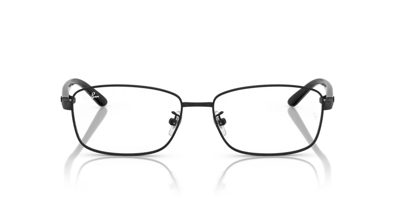 Ray - Ban Unisex RX6527D 2503 Montature da vista Metallo Nero Trasparente Pillow Normale miniatura 2