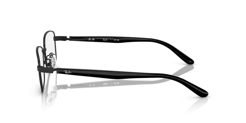 Ray - Ban Unisex RX6527D 2503 Montature da vista Metallo Nero Trasparente Pillow Normale miniatura 3