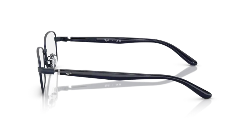 Ray - Ban Unisex RX6527D 3076 Montature da vista Metallo Blu Trasparente Pillow Normale miniatura 3