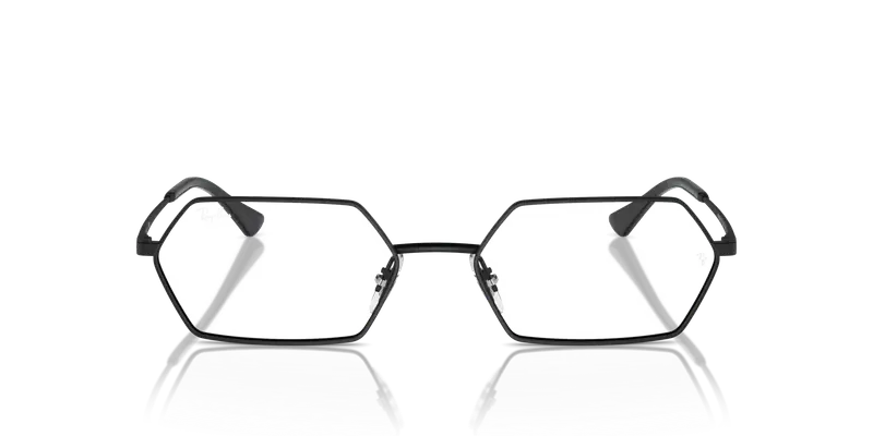 Ray - Ban Unisex RX6528 YEVI 2503 Montature da vista Metallo Nero Trasparente Geometrica Normale miniatura 2