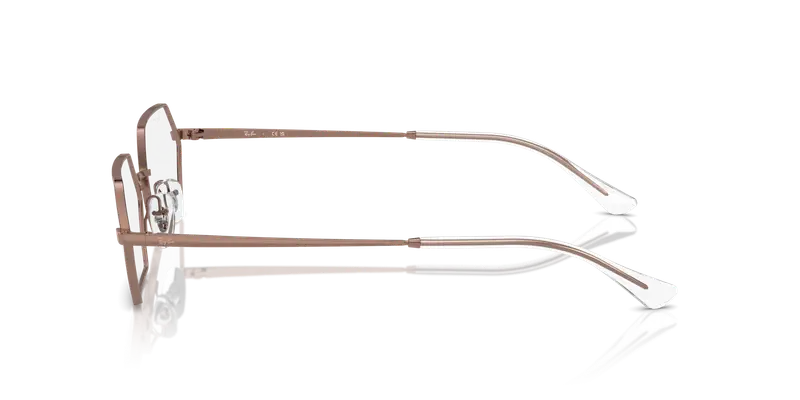 Ray - Ban Unisex RX6528 YEVI 2943 Montature da vista Metallo Bronzo Trasparente Geometrica Normale miniatura 3