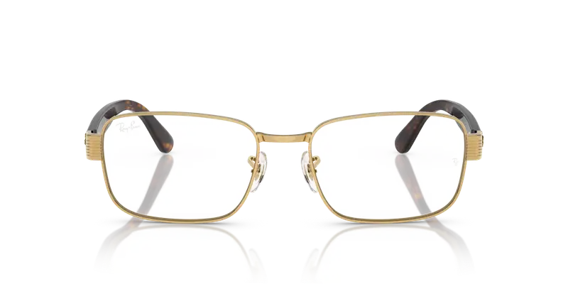 Ray - Ban Unisex RX6529 2500 Montature da vista Metallo Oro Trasparente Pillow Normale miniatura 2