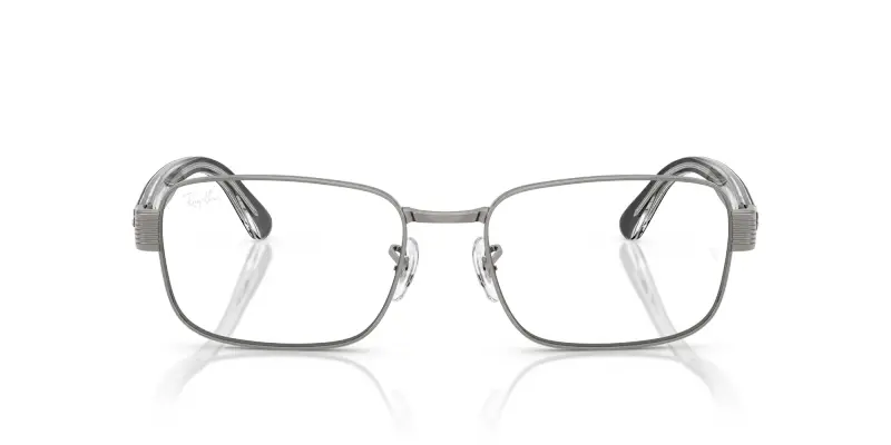 Unisex RX6529 2502 Montature da vista Metallo Grigio Trasparente Pillow Normale miniatura 3