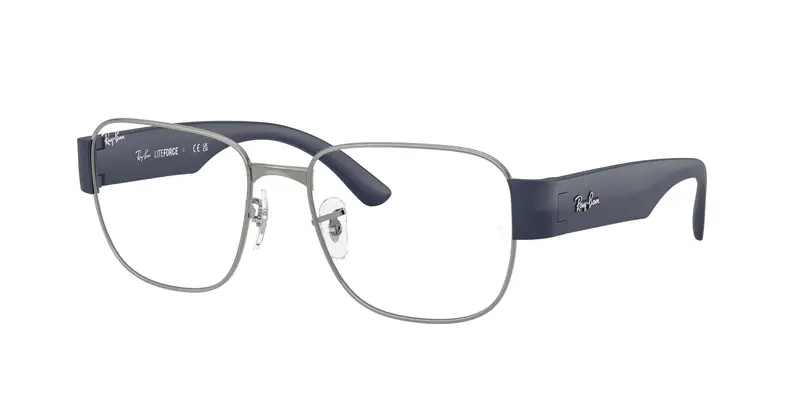 Ray - Ban Unisex RX6532 3189 Montature da vista Metallo Grigio Trasparente Squadrata Normale