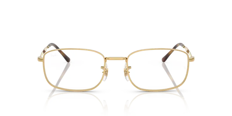 Ray - Ban Unisex RX6533 2500 Montature da vista Metallo Oro Trasparente Pillow Normale miniatura 2