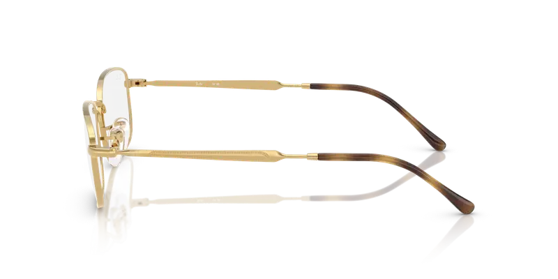 Ray - Ban Unisex RX6533 2500 Montature da vista Metallo Oro Trasparente Pillow Normale miniatura 3