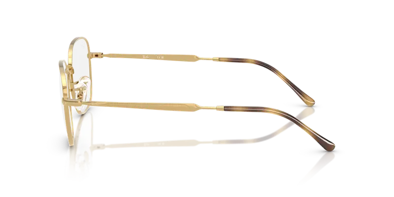 Ray - Ban Unisex RX6534 2500 Montature da vista Metallo Oro Trasparente Squadrata Normale miniatura 3