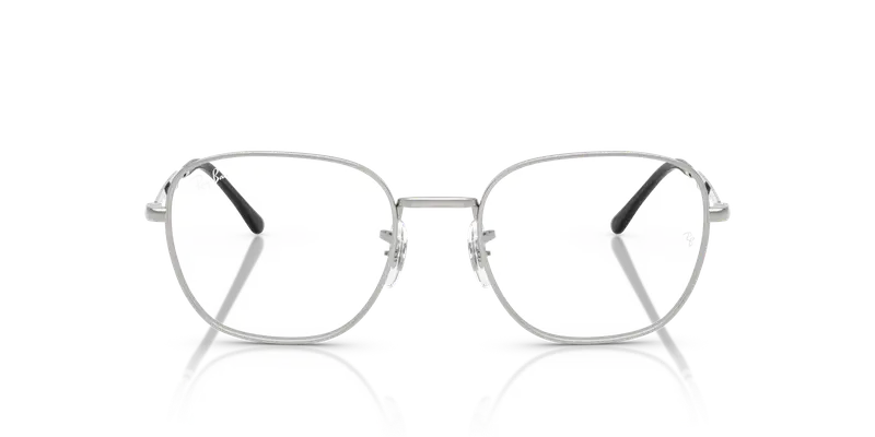 Ray - Ban Unisex RX6534 2501 Montature da vista Metallo Argento Trasparente Squadrata Normale miniatura 2