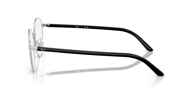 Ray - Ban Unisex RX6538D 2861 Montature da vista Metallo Nero Trasparente Pantos Normale miniatura 3