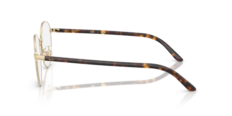 Ray - Ban Unisex RX6538D 3193 Montature da vista Metallo Havana Trasparente Pantos Normale miniatura 3