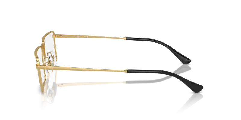 Ray - Ban Unisex RX6541 EMY 2500 Montature da vista Metallo Oro Trasparente Squadrata Normale miniatura 3