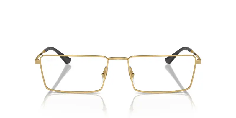 Unisex RX6541 EMY 2500 Montature da vista Metallo Oro Trasparente Squadrata Normale miniatura 3