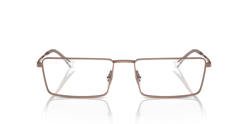 Ray - Ban Unisex RX6541 EMY 2943 Montature da vista Metallo Bronzo Trasparente Squadrata Normale miniatura 2