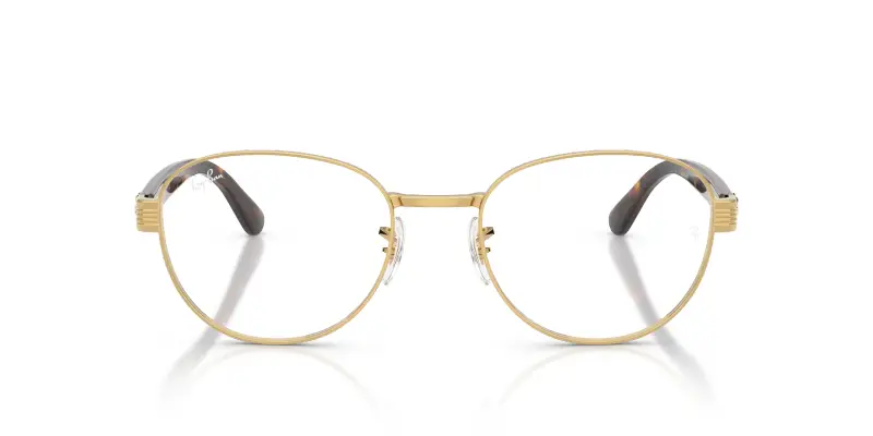 Unisex RX6543 2500 Montature da vista Metallo Oro Trasparente Squadrata Normale miniatura 3