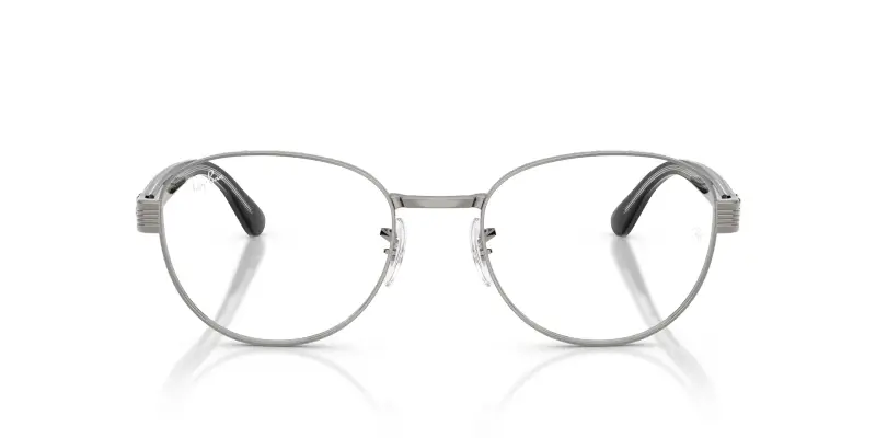 Unisex RX6543 2502 Montature da vista Metallo Grigio Trasparente Squadrata Normale miniatura 3