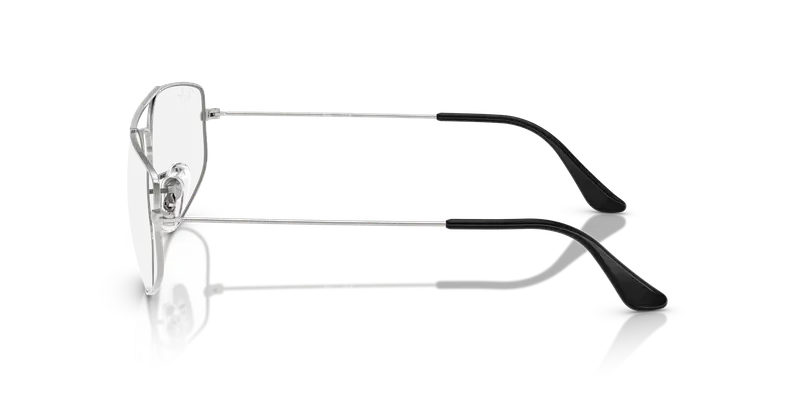 Ray - Ban Unisex RX6545 EXPLORER 5 2501 Montature da vista Metallo Argento Trasparente Geometrica Normale miniatura 3