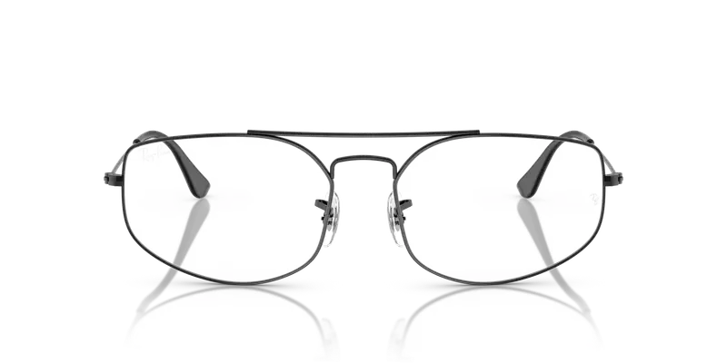 Ray - Ban Unisex RX6545 EXPLORER 5 2509 Montature da vista Metallo Nero Trasparente Geometrica Normale miniatura 2