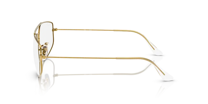 Ray - Ban Unisex RX6545 EXPLORER 5 3086 Montature da vista Metallo Oro Trasparente Geometrica Normale miniatura 3