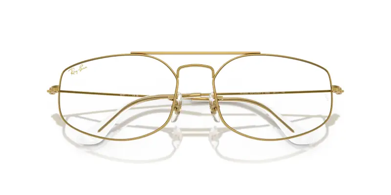 Unisex RX6545 EXPLORER 5 3086 Montature da vista Metallo Oro Trasparente Geometrica Normale miniatura 2