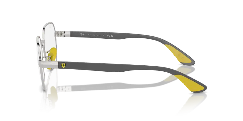 Ray - Ban Unisex RX6594M F098 Montature da vista Metallo Argento Trasparente Geometrica Normale miniatura 3