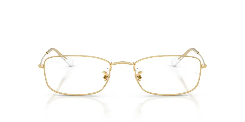 Unisex RX6647 2500 Montature da vista Metallo Oro Trasparente Geometrica Normale miniatura 3