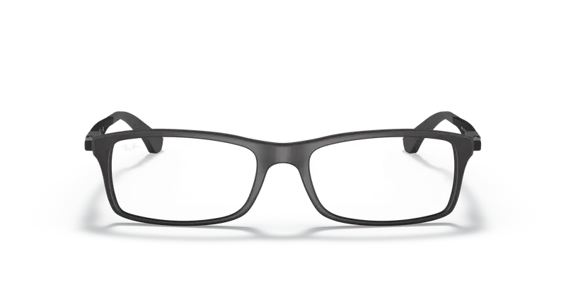 Ray - Ban Unisex RX7017 5196 Montature da vista Iniettato Nero Trasparente Squadrata Normale miniatura 2