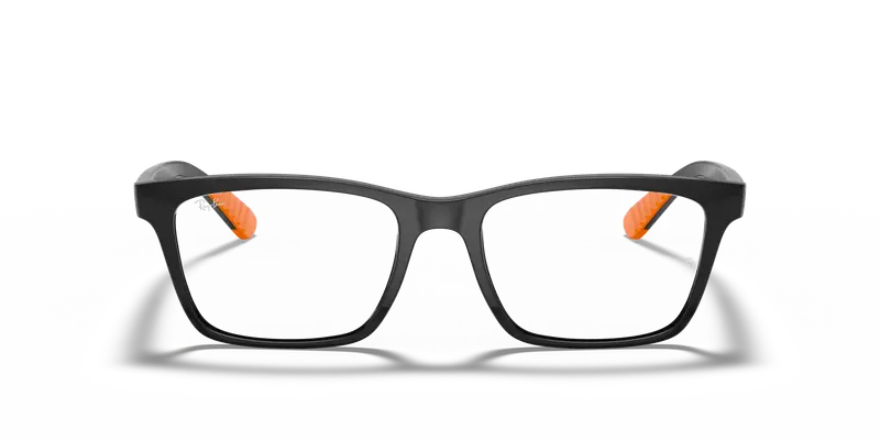 Ray - Ban Unisex RX7025 5417 Montature da vista Iniettato Nero Trasparente Squadrata Normale miniatura 2