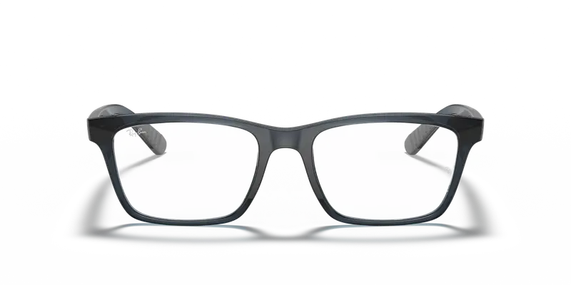 Ray - Ban Unisex RX7025 5719 Montature da vista Iniettato Blu Trasparente Squadrata Normale miniatura 2