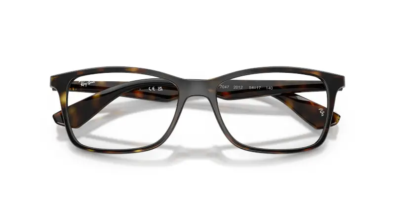 Unisex RX7047 2012 Montature da vista Iniettato Tartaruga Trasparente Squadrata Normale miniatura 2