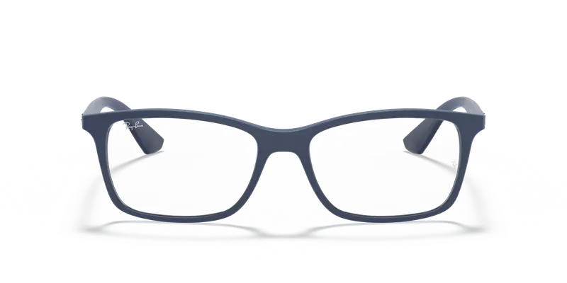 Ray - Ban Unisex RX7047 5450 Montature da vista Iniettato Blu Trasparente Squadrata Normale miniatura 2