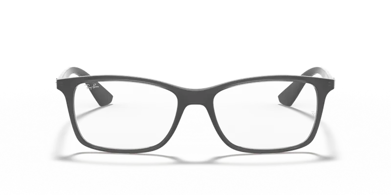 Ray - Ban Unisex RX7047 5482 Montature da vista Iniettato Grigio Trasparente Squadrata Normale miniatura 2