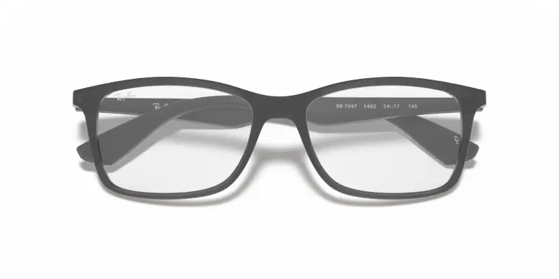 Unisex RX7047 5482 Montature da vista Iniettato Grigio Trasparente Squadrata Normale miniatura 2