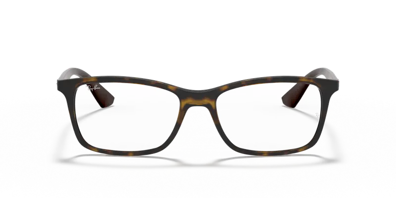 Ray - Ban Unisex RX7047 5573 Montature da vista Iniettato Tartaruga Trasparente Squadrata Normale miniatura 2